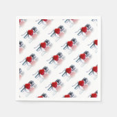 Hart en Stethoscoop Partij Servet (Voorkant)