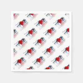 Hart en Stethoscoop Partij Servet