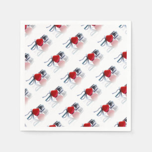 Hart- en stethoscooppartij servet