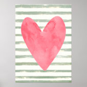 Hart en strepen poster (Voorkant)