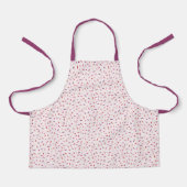 Hart en strooit schattig roze rood paarse schort (Voorkant)