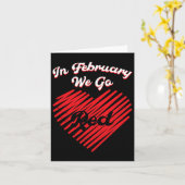 Hart- en vaatziekten februari Draag Red Heart Dise Kaart (Gele Bloem)