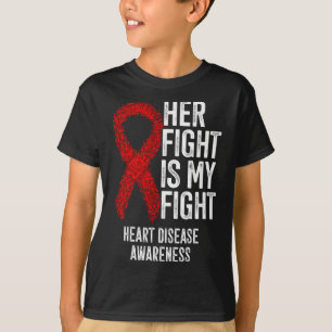 Hart- en vaatziekten Haar strijd is mijn strijd Ha T-shirt
