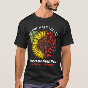 Hart- en vaatziekten Niemand loopt alleen morgen h T-shirt