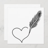 Hart en Veer Blank (Voorkant / Achterkant)