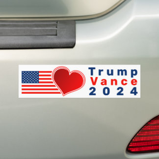Hart en Vlag, Trump, Vance Bumpersticker