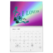 Hart- en Vlinderfantasie Kalender (Mar 2027)