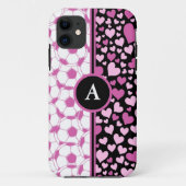 hart en voetbal Case-Mate iPhone case (Achterkant)