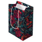 hart en vogel medium cadeauzakje (Voorkant Gekanteld)