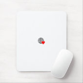 Hart en Wereldbol Workstation Muismat (Met muis)