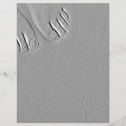 hart en zandvoeten flyer (Voorkant)