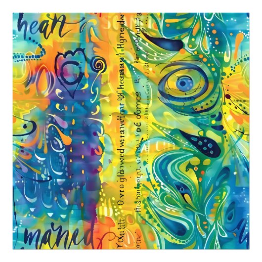 Hart en ziel: Abstract minimalistisch Foto Afdruk (Voorkant)