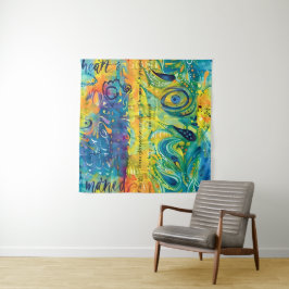 Hart en ziel: Abstract minimalistisch Wandkleed