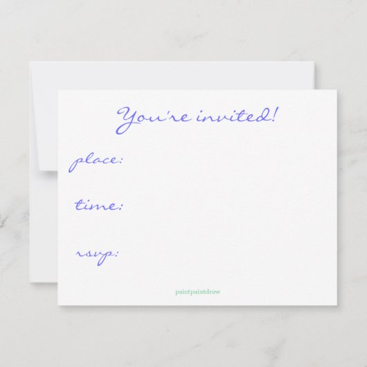 hart en ziel feest uitnodiging (Achterkant)