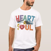 Hart en ziel grafisch T-shirt (Voorkant)