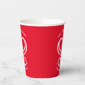 Hart en ziel papieren bekers (Links)