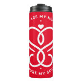 Hart en ziel thermosbeker (Voorkant)