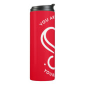 Hart en ziel thermosbeker (Gedraaid links)