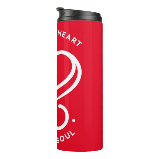 Hart en ziel thermosbeker (Geroteerd rechts)