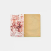 Hart en zijn bloedvaten medisch perkament rood post-it® notes (Voorkant)
