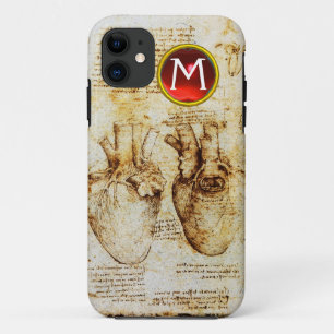 Hart En Zijn Bloedvaten Perkament Edelsteen Monogr Case-Mate iPhone Case
