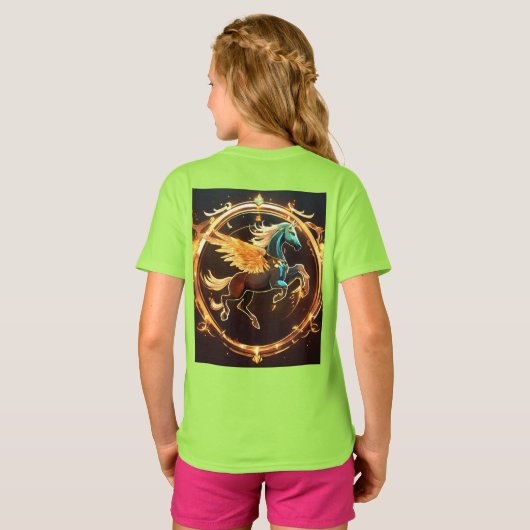 Hart en zwaard grafisch T-shirt (Achterkant volledig)