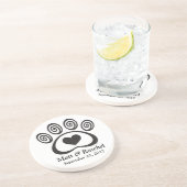 Hart- en zwembad printsteen Onderzetter bruiloft (Zijkant)