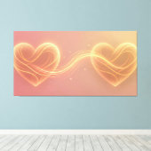 Hart Energie Stroom Canvas Afdruk (Insitu (Houten vloer))