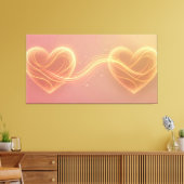 Hart Energie Stroom Canvas Afdruk (Insitu (Woonkamer))