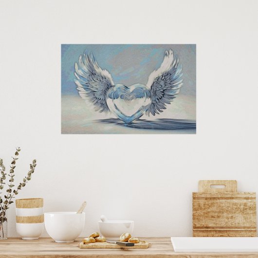 *~* HART ENGEL VLEUGELS AP78 Artsy Poster (Keuken)