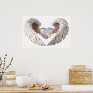 *~*~ Hart Engel Vleugels AP78 Opal LIEFDE Poster