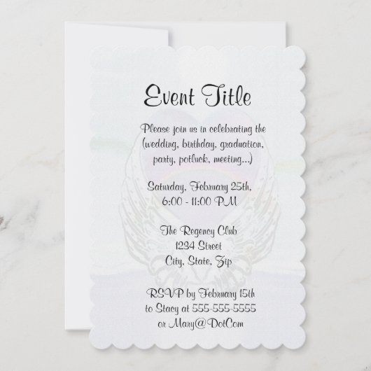 Hart, engelenvleugels & oceaan kaart (Voorkant)