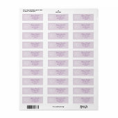 Hart Familie Foto Script Aangepast Geschenk Adresl Etiket (Full Sheet)