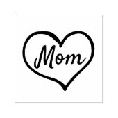 Hart Familie Script Aangepaste Zelfinkende Stempel (Design)