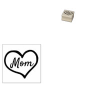 Hart Familie Script Custom Geschenk Stempel (Gestempeld)