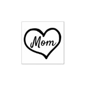 Hart Familie Script Custom Geschenk Stempel (Afrduk)