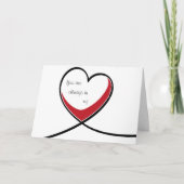 hart feestdagen kaart (Voorkant)