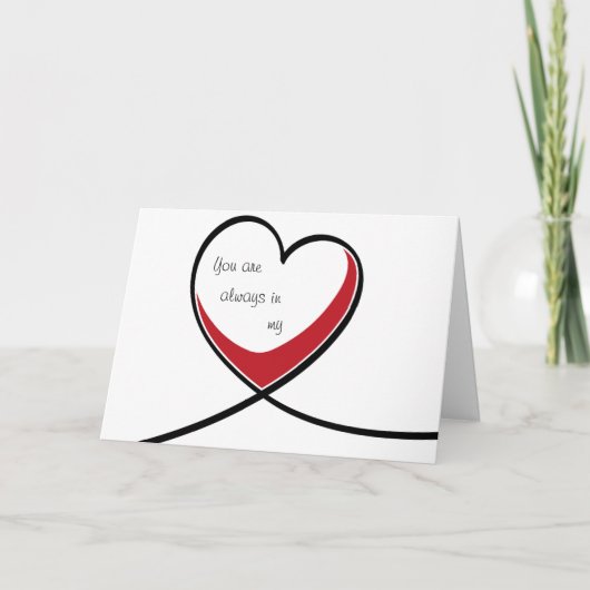 hart feestdagen kaart (Voorkant)