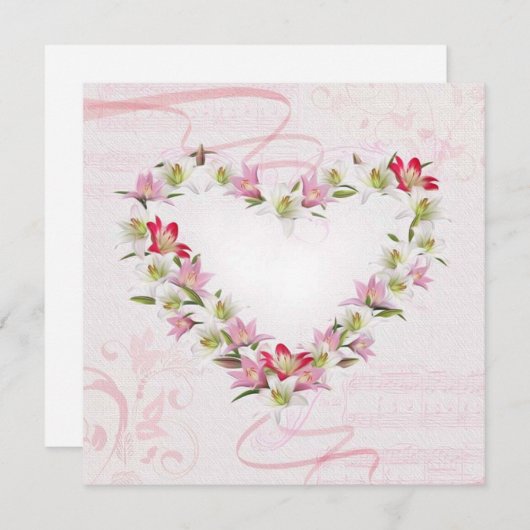 Hart Feestdagenkaart (Voorkant / Achterkant)