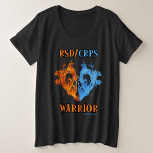 Hart/Flames...RSD/CRPS Grote Maat T-shirt
