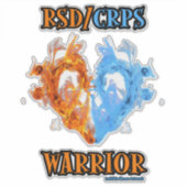 Hart/Flames...RSD/CRPS Sticker (Voorkant)