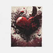 hart fleece deken (Voorkant)