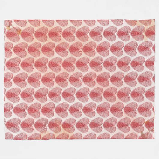 Hart Fleece Deken (Voorkant (Horizontaal))