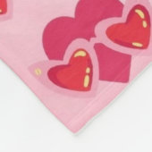 Hart Fleece Deken (Hoek)