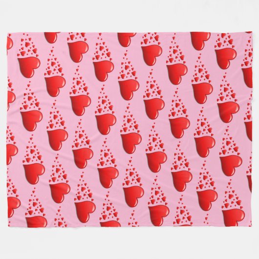 hart fleece deken (Voorkant (Horizontaal))