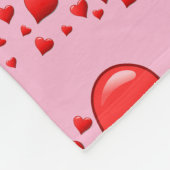 hart fleece deken (Hoek)