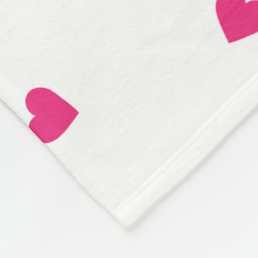 hart fleece deken (Hoek)