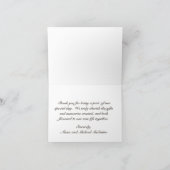 Hart & Fleur de Lis Dankkaart - Plum Bedankkaart (Binnen)