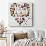 Hart Foto Collage 29 Family Afbeelding Big Square Canvas Afdruk<br><div class="desc">Creëer je eigen hart gevormd Foto Collage met 29 van je favoriete foto's en selfies. Het fotomalplaatje is opstelling voor u om uw afbeeldingen toe te voegen die in rijen van links naar rechts werken. De collage omvat een verscheidenheid van landschap, portret en vierkante vormen om u overvloed van opties...</div>