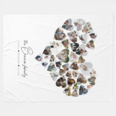 Hart Foto Collage 39 Foto's Valentijnsdag Fleece Deken (Voorkant (Horizontaal))